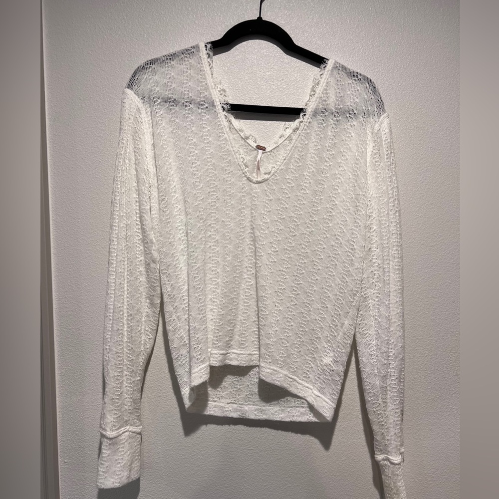 White freepeople Long sleeve